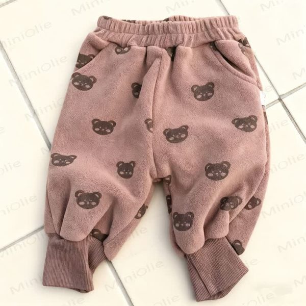 Baby Toddler Animal Jogger Fleece Lined Pants