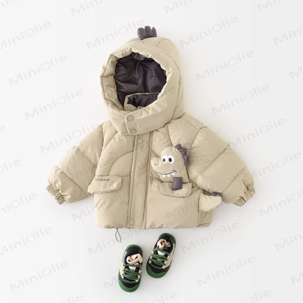 Baby Cartoon Dinosaur Hoodie Outerwear