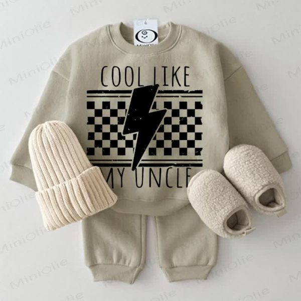 COOL LIKE MY UNCLE Baby Grey Green 2-piece Set