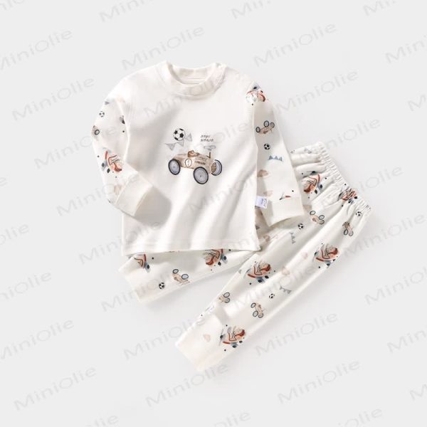 Baby Car Print Pajamas 2 Pieces Set
