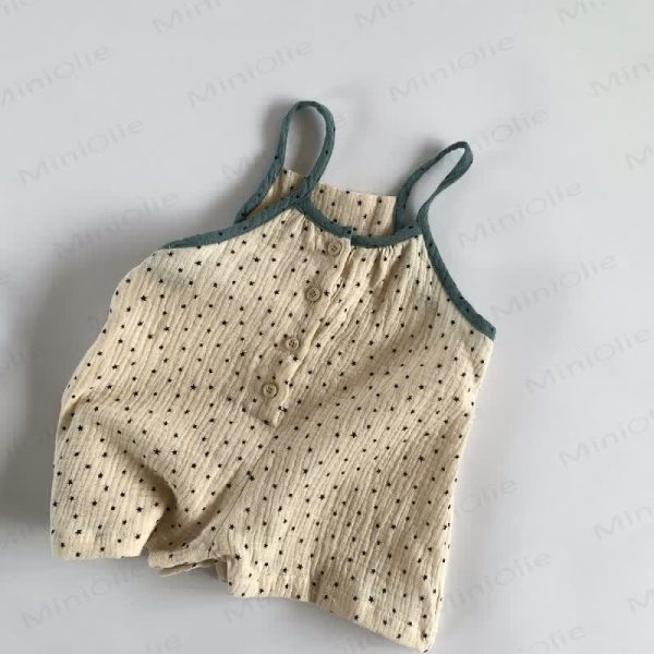 Toddler Girl Polka Dots Suspender Overalls