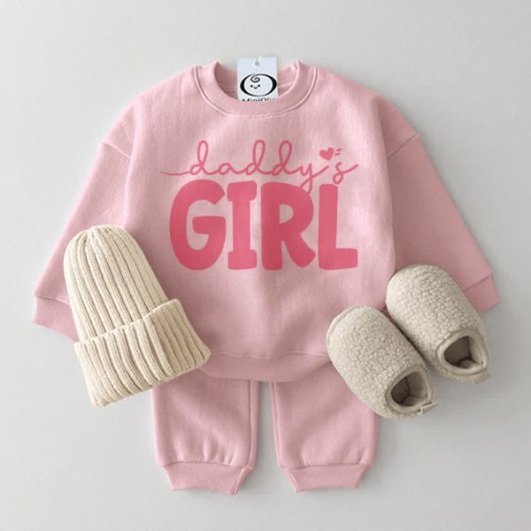 DADDY'S GIRL Baby 2-Piece Slogan Set