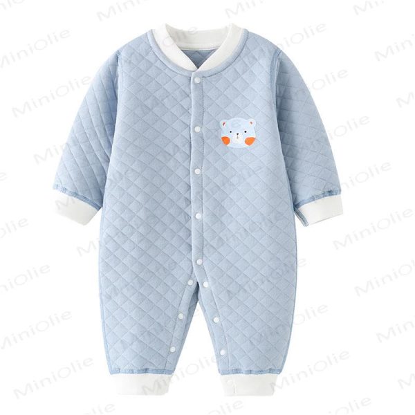 Newborn Baby Animal Thick Romper