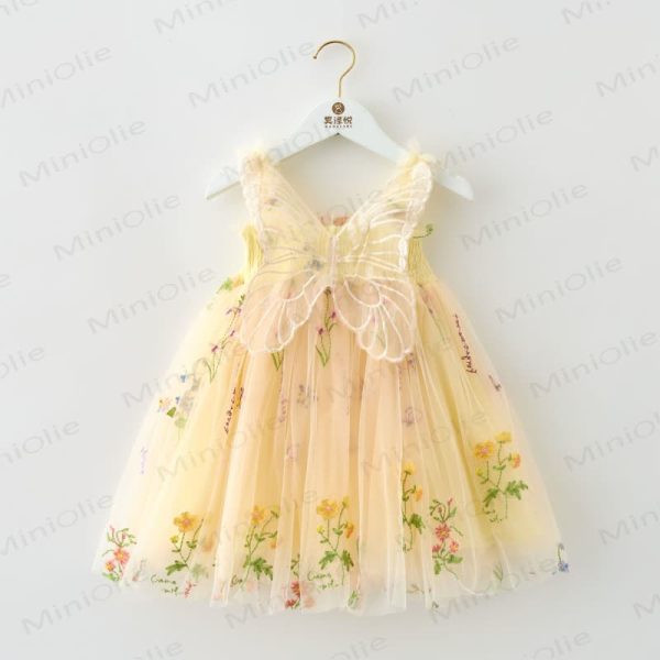 Baby Toddler Girl Butterfly Flower Mesh Dress