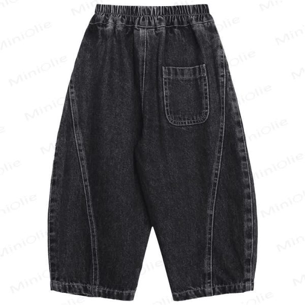 Toddler Boys Black Denim Pants