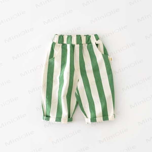 Baby Design Vertical Striped Casual Pants