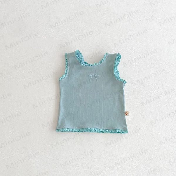 Baby Toddler Girl Lace Solid Color Tank Top