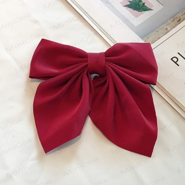 1PC Baby Plain Bow Hair Clip