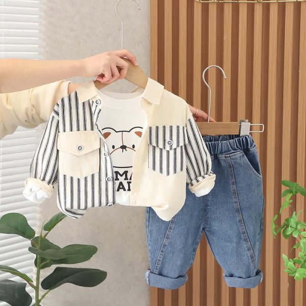 HUMAN MADE Baby 3-Piece Bear Denim Set