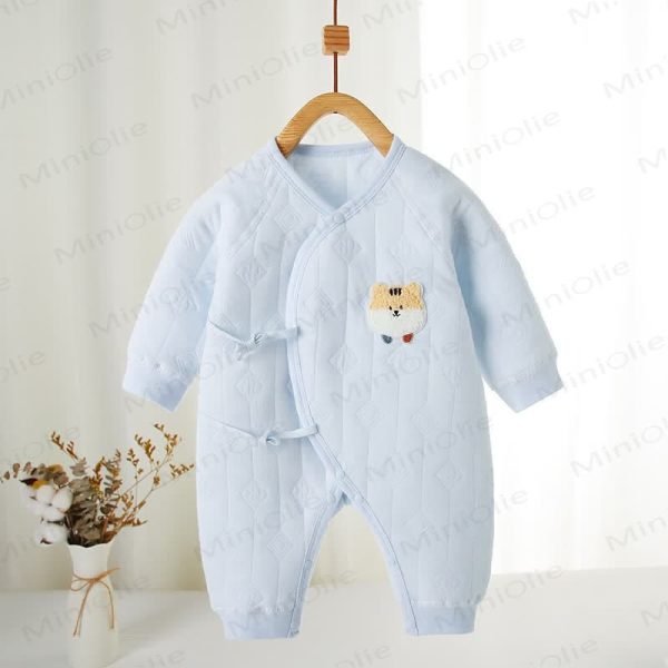 Baby Tiger Patch Kimono Romper