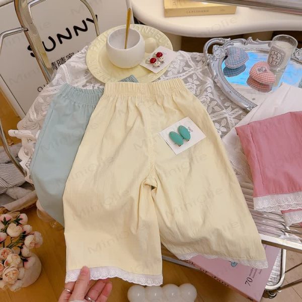 Toddler Girl Lace Casual Essential Pants