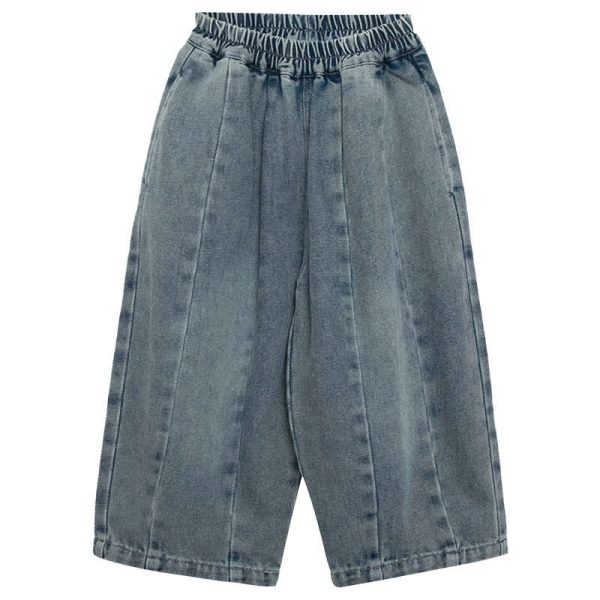 Toddler Boy Splicing Design Denim Pants