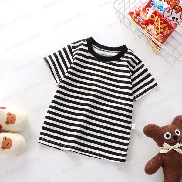 Kids Simple Striped Base Layer T-Shirt