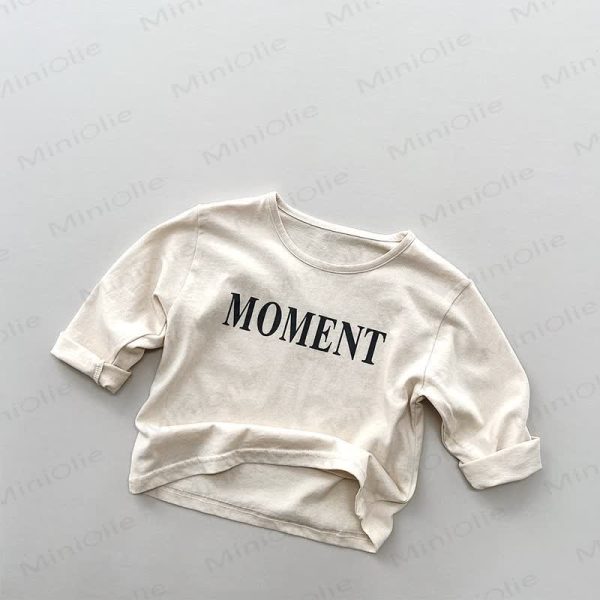 MOMENT Toddler Letter Printed T-Shirt