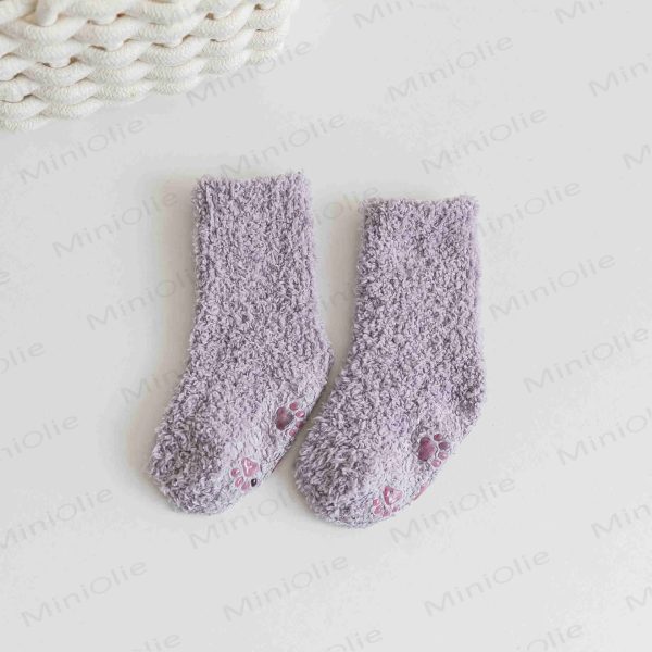 Baby Solid Color Fleece Floor Socks