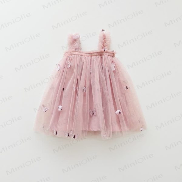Toddler Girl Bow Mesh Sleeveless Tutu Dress