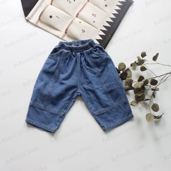 Toddler Solid Color Denim Pants