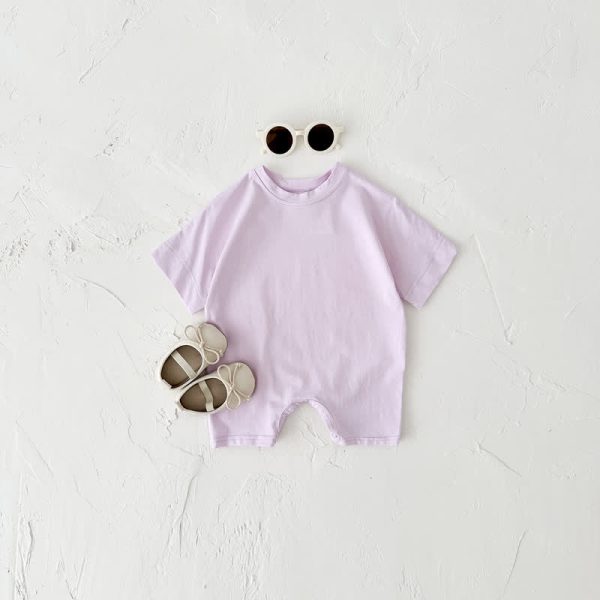 Baby Solid Color Causal Romper