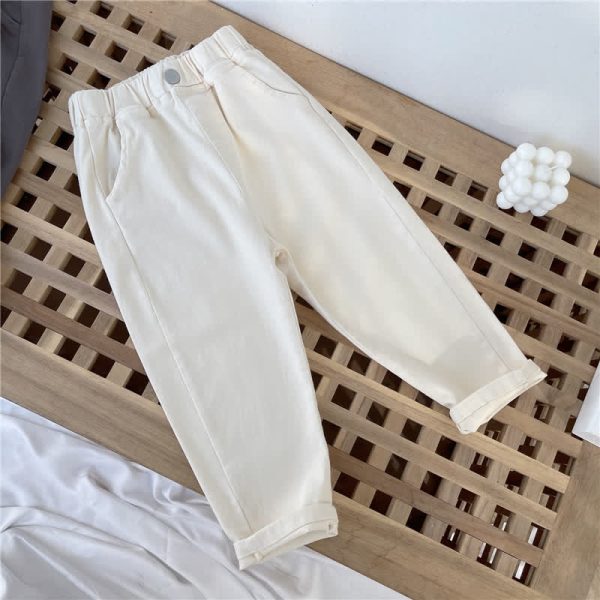 Kids Solid Color Harem Pants