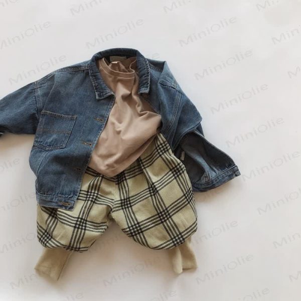 Baby Toddler Cord Plaid Jogger Pants