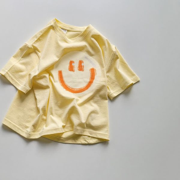 Toddler Design Smile Loose Soft T-shirt