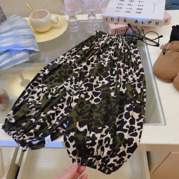 Toddler Leopard Print Loose Pants