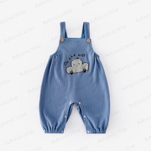 ON THE WAY Baby Happy Face Car Overalls